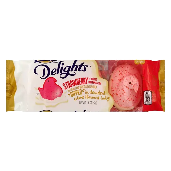 Delights Marshmallow Chicks, Strawberry Flavored