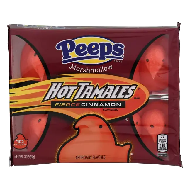 Hot Tamales Candy, Marshmallow Chicks, Fierce Cinnamon Flavored