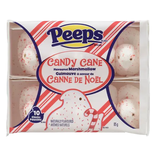 Marshmallow Candy Cane 10 Chicks 85 g