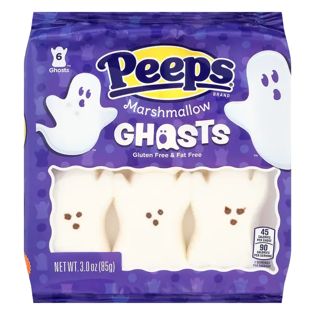 Marshmallow Ghosts Chewy Halloween Candy - 6 ct