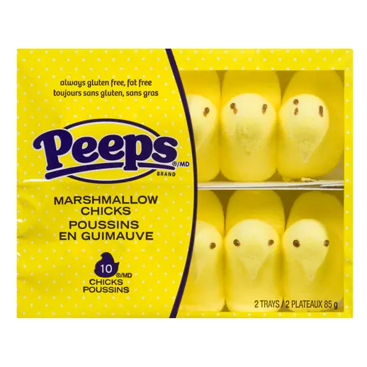 Gluten-Free Marshmallow Chicks Yellow 10 Count 85 g