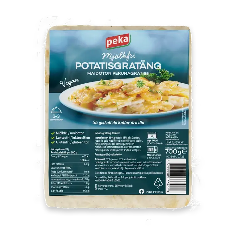 Potatisgratäng Laktos- och Mjölkfri 700g