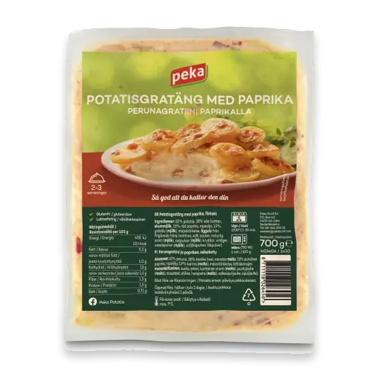 Potatisgratäng med Paprika