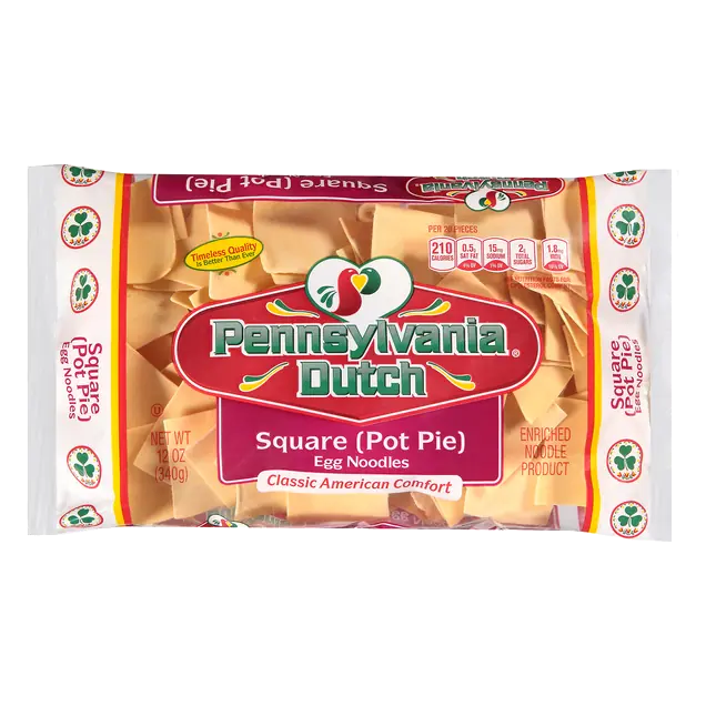 Pennsylvania Dutch Square (Pot Pie) Egg Noodles
