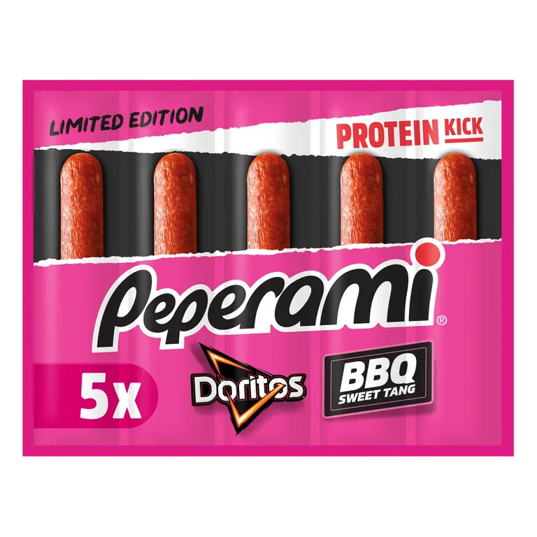 Peperami Limited Edition Doritos BBQ Sweet Tang Flavour 100g (5 x 20g)