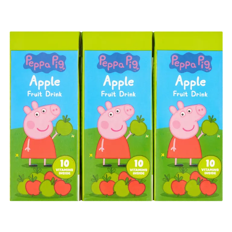 Peppa Pig Apple Fruit Drink 3 x 200ml