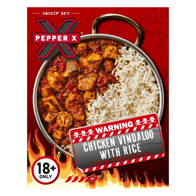 Pepper X Chicken Vindaloo with Rice 400g