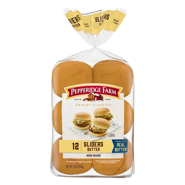 Bakery Classics Butter Mini Slider Buns - 12 ct