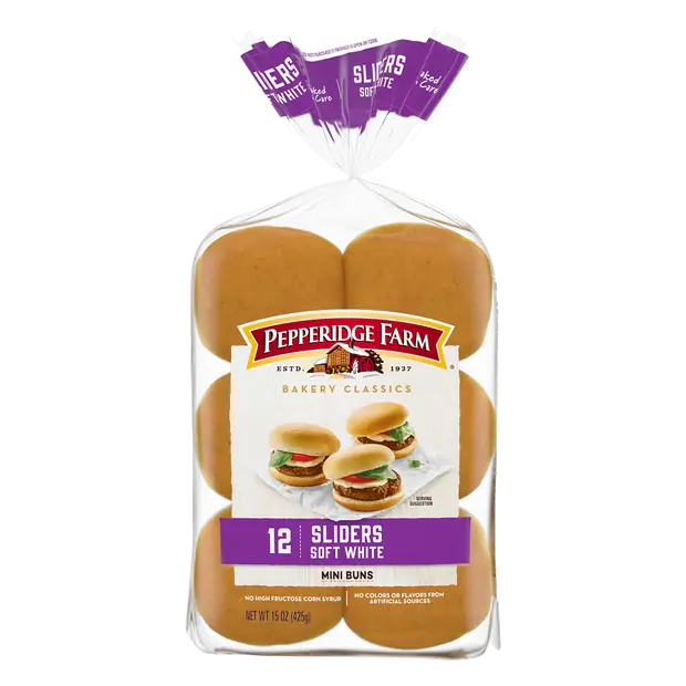 Bakery Classics White Mini Slider Buns - 12 ct