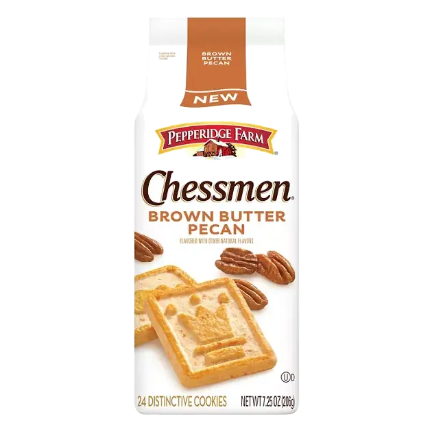 Chessmen Distinctive Brown Butter Pecan Cookies