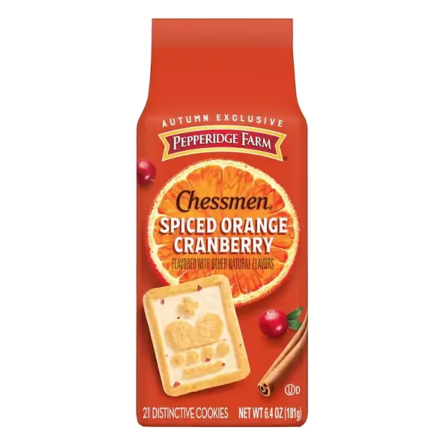 Chessmen Distinctive Spiced Orange Cranberry Cookies