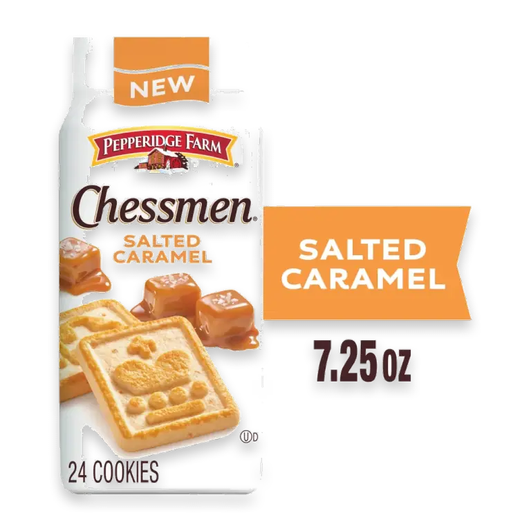 Chessmen Salted Caramel Cookies