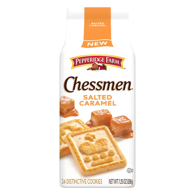 Chessmen Salted Caramel Distinctive Cookies - 24 ct