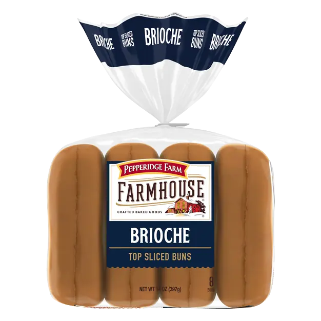 Farmhouse Brioche Top Sliced Hot Dog Buns - 8 ct