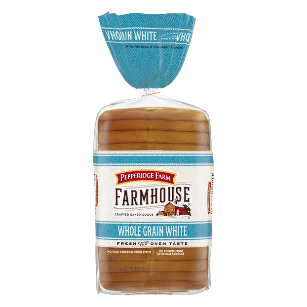 Farmhouse Whole Grain White Bread Sliced