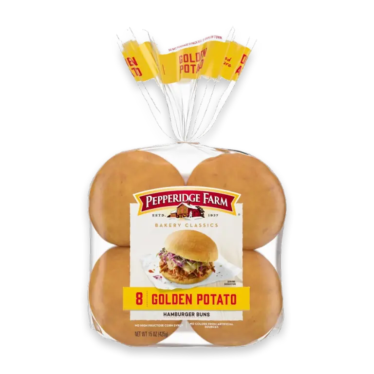 Golden Potato Hamburger Buns