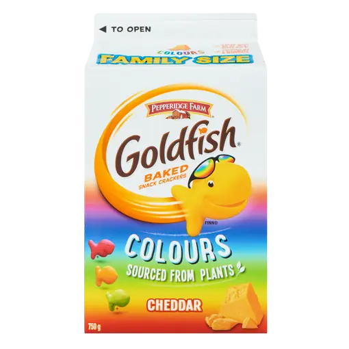 Goldfish Baked Crackers Snack Colours Cheddar 750 g