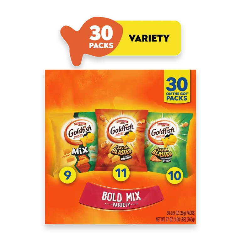 Goldfish Bold Mix Cheese Crackers Variety Pack