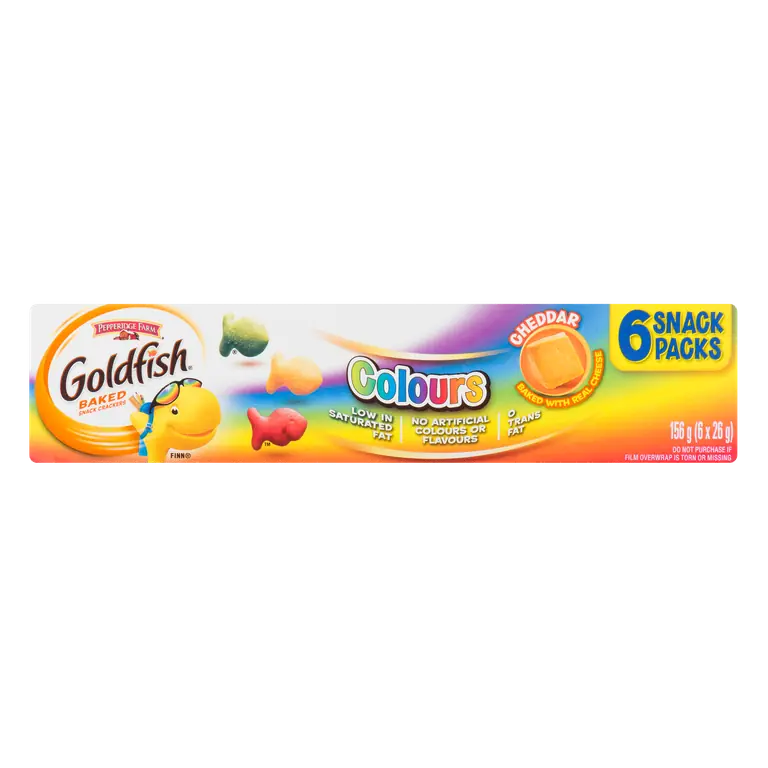 Goldfish Crackers Colours Cheddar 6 x 26 g