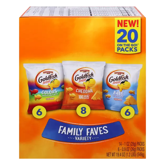 Crackers Family Faves Variety Packs - 20 ct