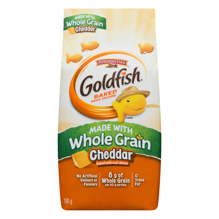 Goldfish Crackers Whole Grain Cheddar 180 g