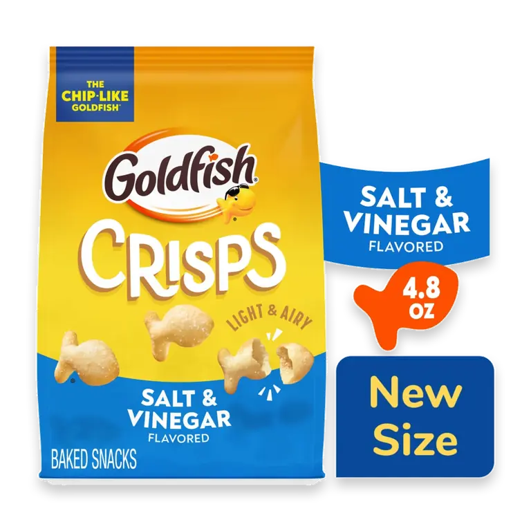 Goldfish Crisps Salt & Vinegar Crisp Crackers