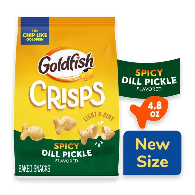 Goldfish Crisps Spicy Dill Pickle Crisp Crackers