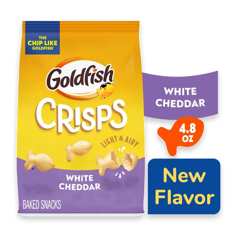 Goldfish Crisps White Cheddar Crisp Crackers