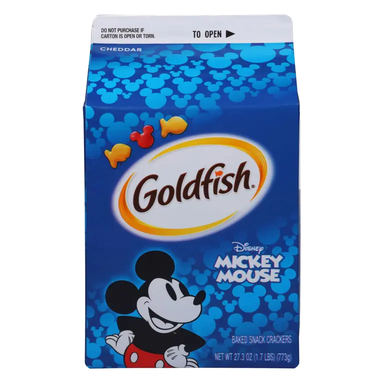 Goldfish Disney Mickey Mouse Cheddar Crackers, Snack Crackers