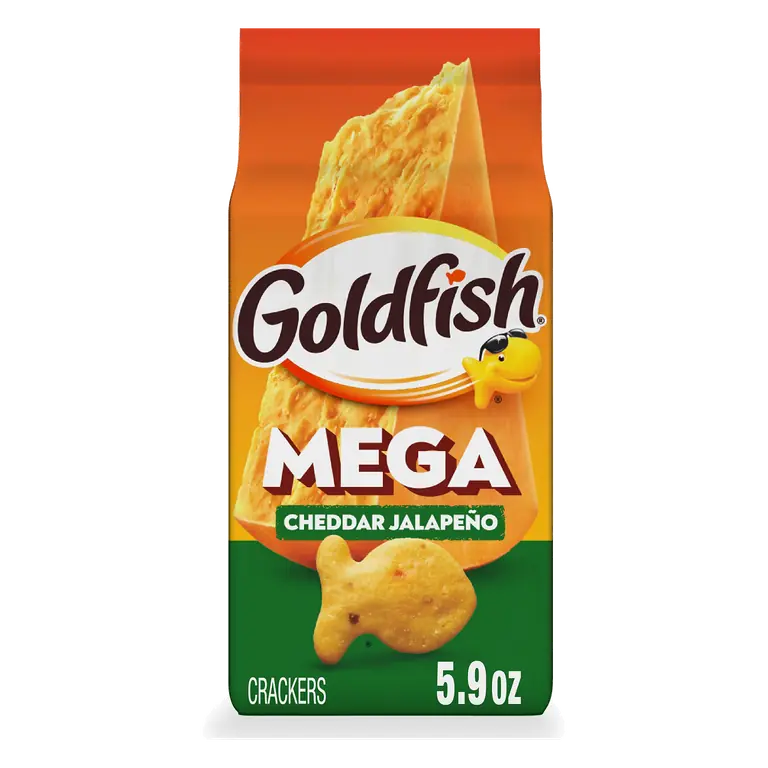 Goldfish Mega Bites, Cheddar Jalapeno Crackers