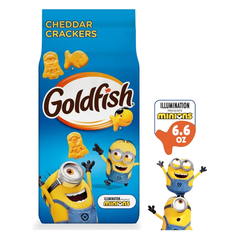 Goldfish Minions Shaped Cheddar Crackers