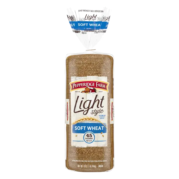 Light Style 45 Calories Soft Wheat Bread Sliced