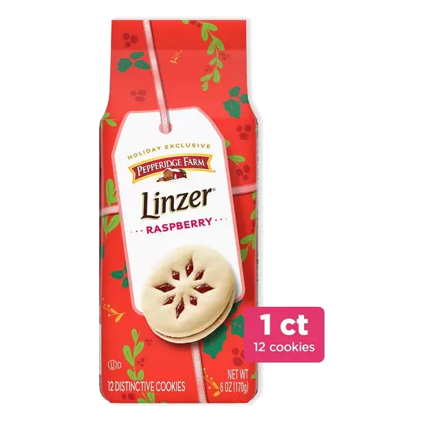 Linzer Raspberry Cookies