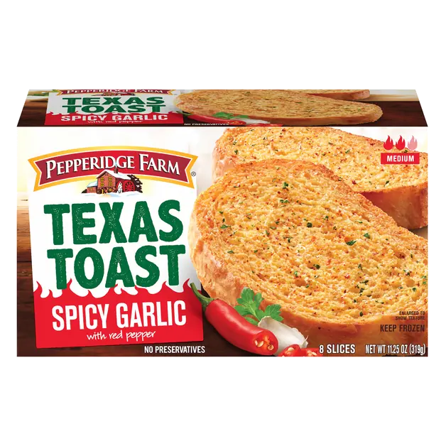 Medium Spicy Garlic with Red Pepper Texas Toast - 8 ct