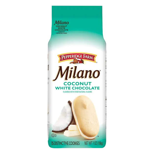 Milano Coconut White Chocolate Cookies
