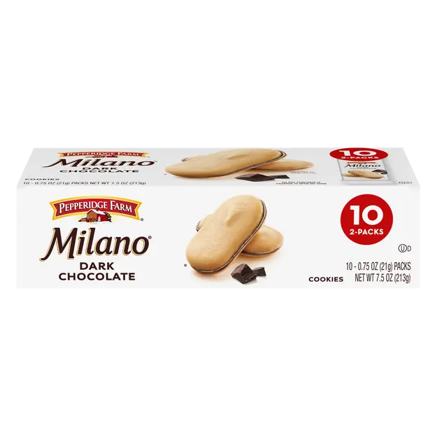 Milano Dark Chocolate Cookie Packs - 10 ct