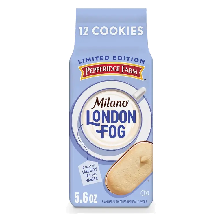 Pepperidge Farm Milano London Fog Cookies, 5.6oz/12ct: No Artificial Preservatives, No High Fructose Corn Syrup