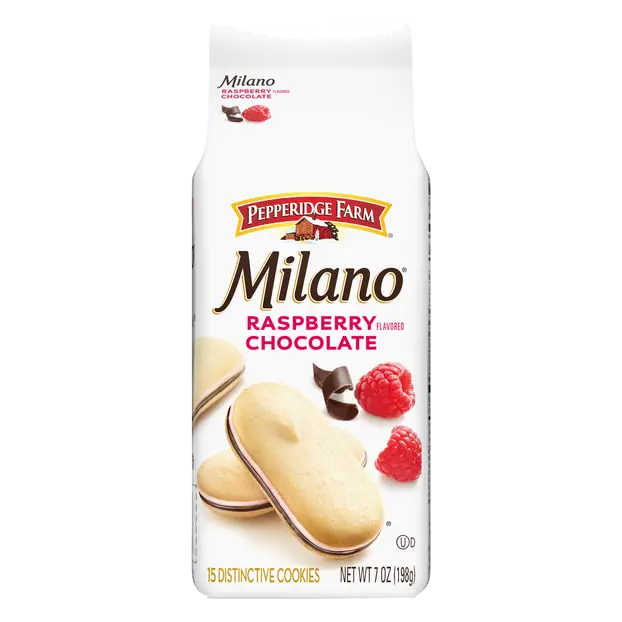Milano Raspberry Flavored Chocolate Sandwich Cookies