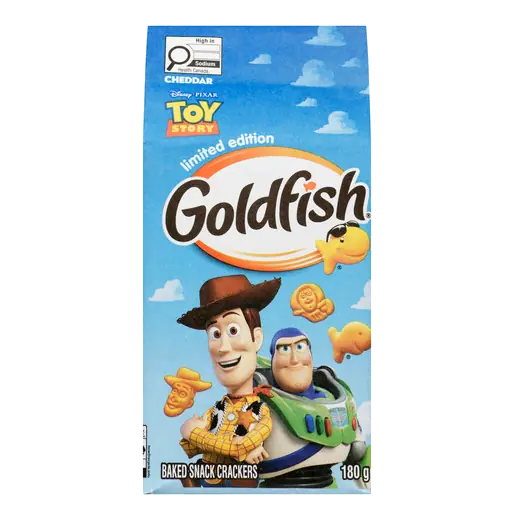 Goldfish Baked Snack Crackers Cheddar Toy Story 180 g