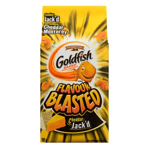 Goldfish Crackers Cheddar Jack'd 180 g