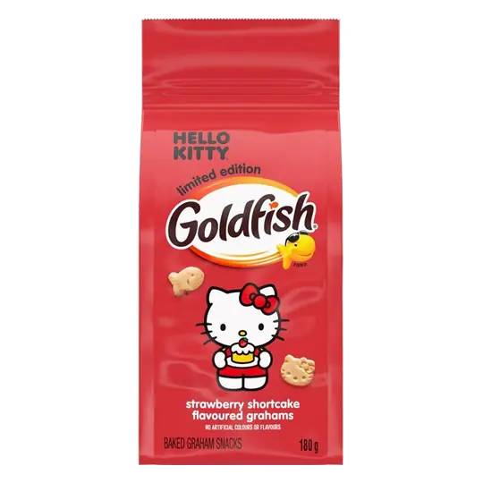 Goldfish Hello Kitty Crackers Strawberry Shortcake 180 g