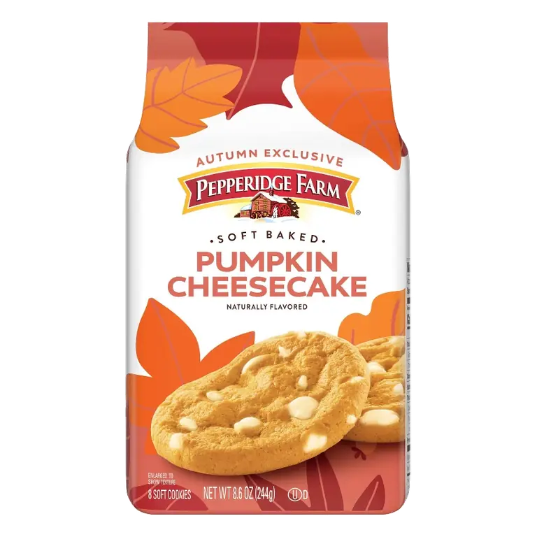 Pepperidge Farm Pumpkin Cheesecake Soft Baked Cookies, 8.6oz: No Artificial Flavors, No High Fructose Corn Syrup, Halloween