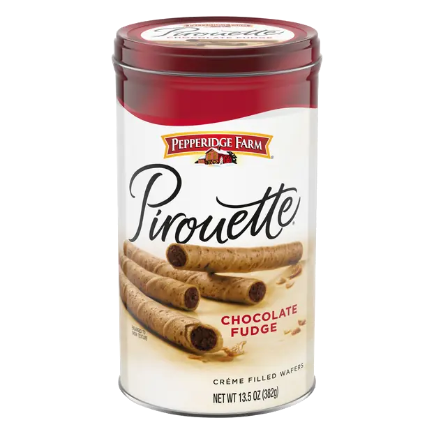 Pirouette Chocolate Fudge Filled Wafer Cookies