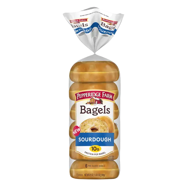 Pre-Sliced Sourdough Bagels - 6 ct