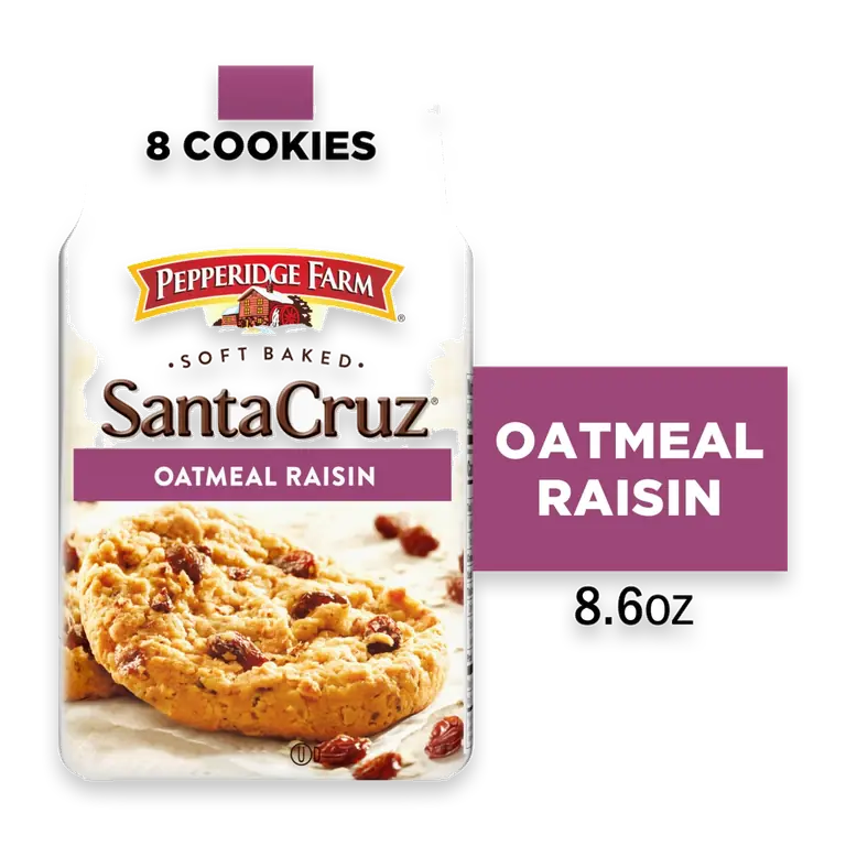 Santa Cruz Soft Baked Oatmeal Raisin Oatmeal Cookies