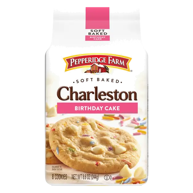 Soft Baked Charleston Birthday Cake Cookies - 8 ct
