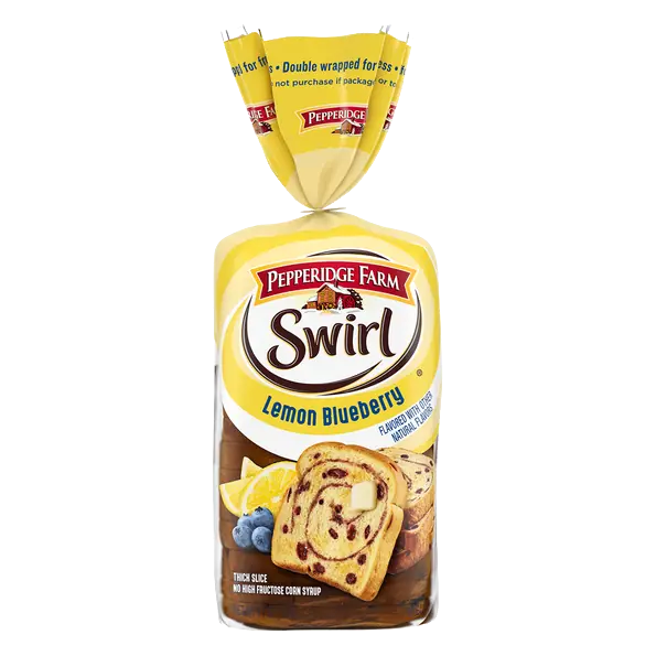 Swirl Lemon Blueberry Bread Sliced