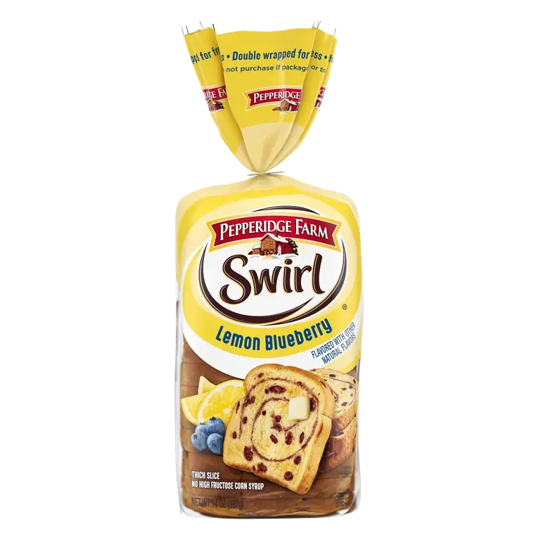 Swirl Lemon Blueberry Flavored Breakfast Bread