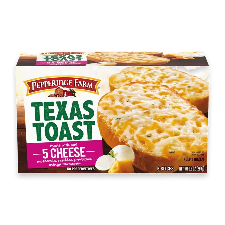 Texas Toast Frozen 5 Cheese Bread 6 Slices