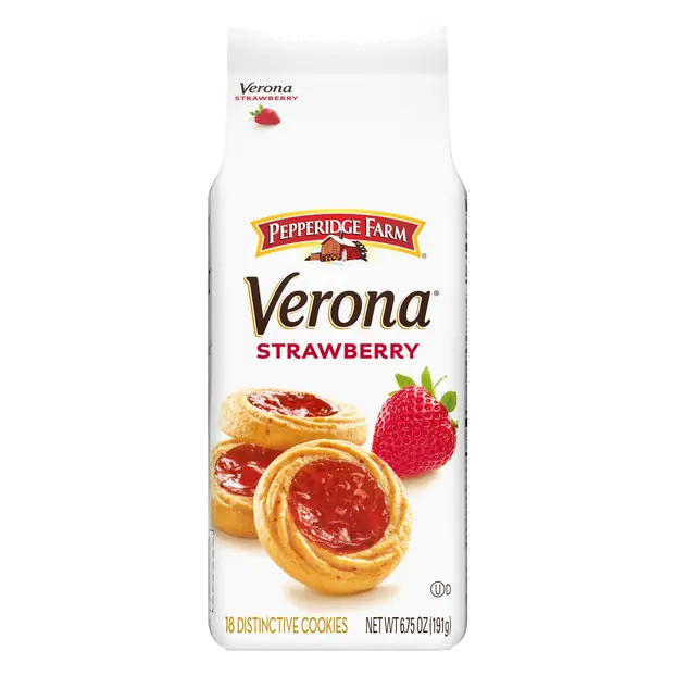 Verona Cookies Strawberry - 18 ct